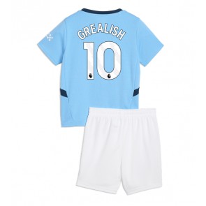 Manchester City Jack Grealish #10 Domaci Dres za Dječji 2024-25 Kratak Rukavima (+ kratke hlače)